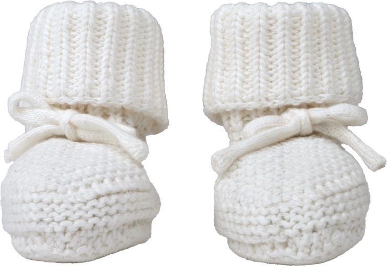 Lodger pleteni copatki slipper knit cloud dancer 0–6 mesecev
