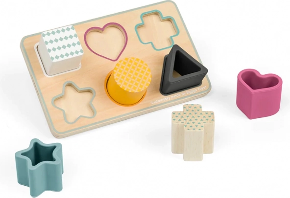 Bigjigs Toys vstavljanka oblike iz FSC lesa