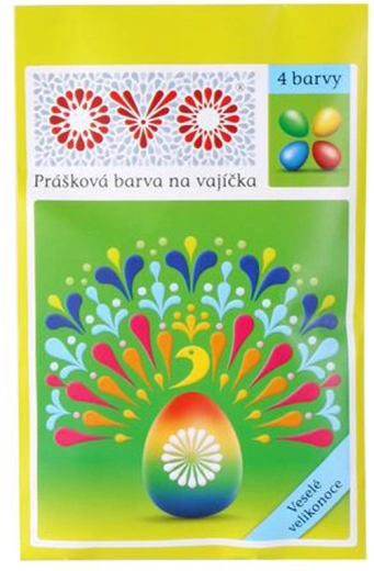 Prašne barve za velikonočna jajca – 4 barve