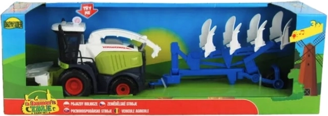 Combine Harvester with Trailer, Lights and Sound