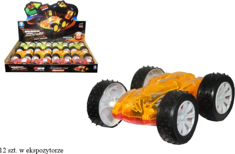 Avto dvostranski prevrtač s trenjskim pogonom in lučmi