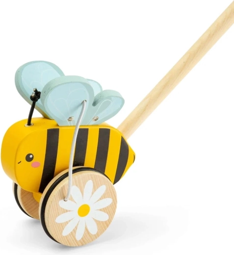 Bigjigs Toys lesena potiskalna čebelica