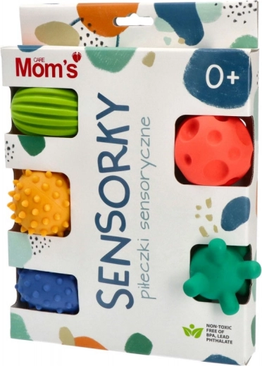 Senzorične žogice 5 kos Pastel