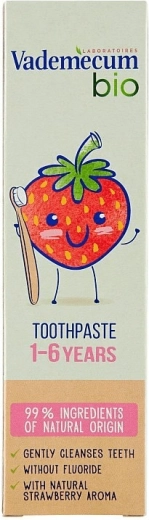 Vademecum Bio otroška zobna pasta jagoda 1–6 let 50 ml