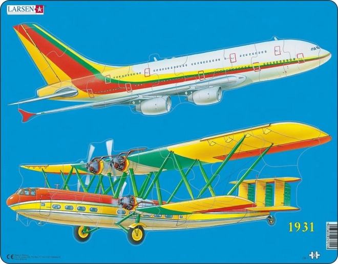 Sestavljanka Letala Preteklost in Sedanjost 23 Delov