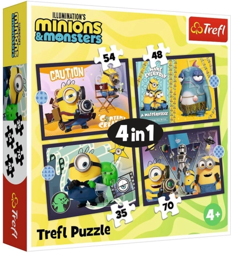 Sestavljanka 4 v 1 Nova pustolovščina Minionov