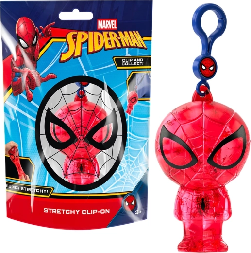 Marvel Spider-Man squishy keychain with clip - 1 piece