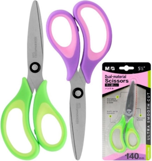 Šolske škarje M&G Dual-material – 1 kos