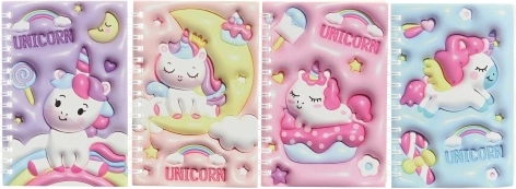 Unicorn notebook with pen - 1 piece