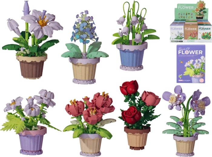 Stavebnica rastlina v lončku