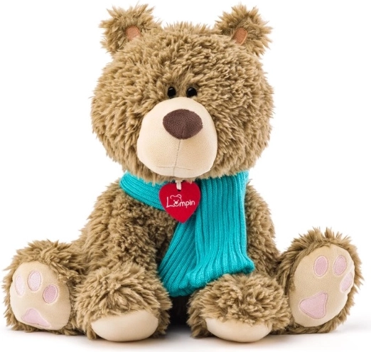 Woodyland Lumpin plišasti medvedek Bariboo s šalom 30 cm