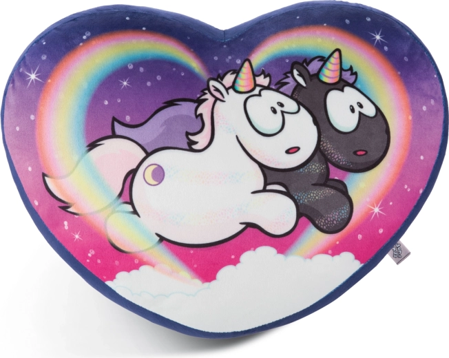 NICI Star Bringer and Moon Keeper Unicorn Heart Pillow