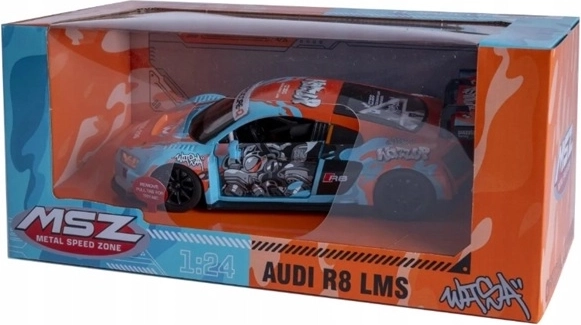 MSZ model avtomobila Audi R8 LMS z zvočnim učinkom, svetlo moder