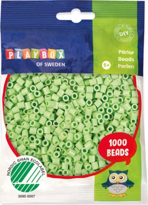 Playbox likalne perle pastelno zelene