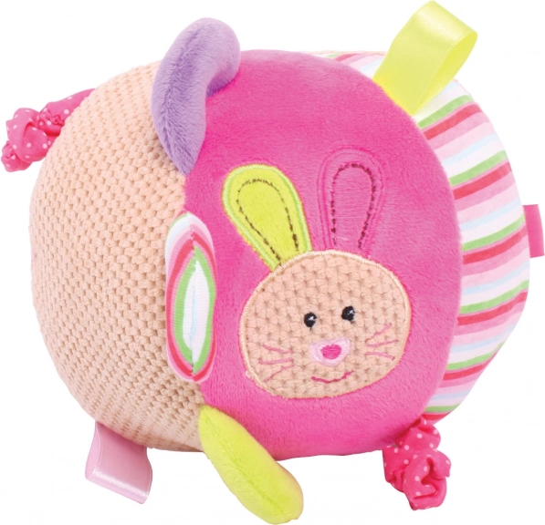 Tekstilna motorična žoga za dojenčke Zajček Bella