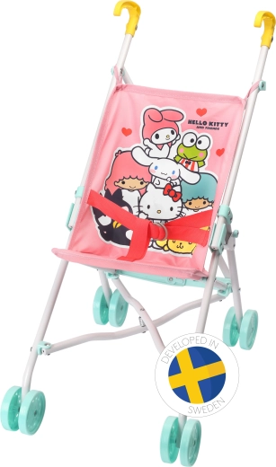 Voziček za punčke Hello Kitty in prijatelji