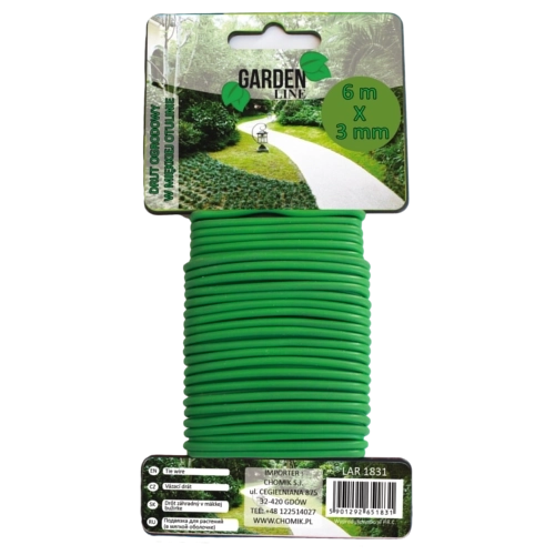 Vrtna vezalna žica 3 mm × 6 m, zelena