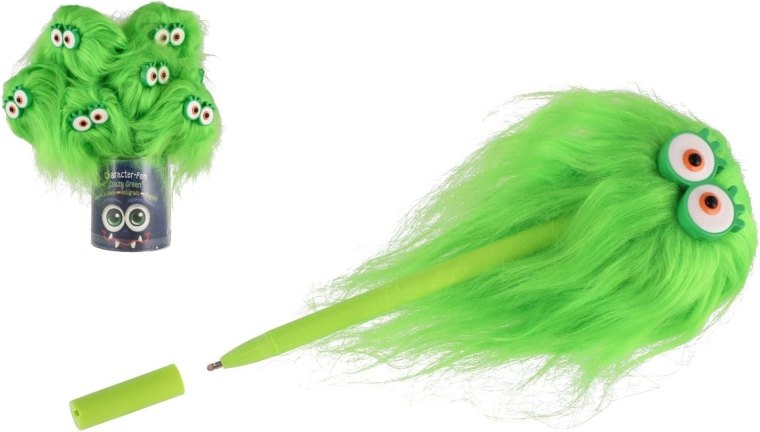 Kemični svinčnik z očmi in kosmatim pričeskom Herbs Crazy Green – 1 kos