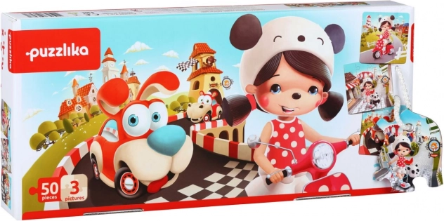 Puzzlika Srečne zgodbe 3 v 1 otroška sestavljanka