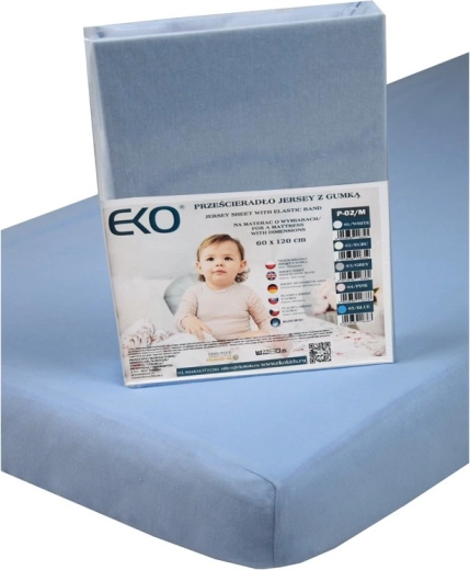 EKO jersey rjuha z elastiko modra 120 × 60 cm