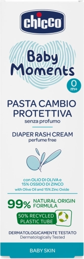Chicco krema proti pleničnemu izpuščaju s cinkom Baby Moments 100 ml