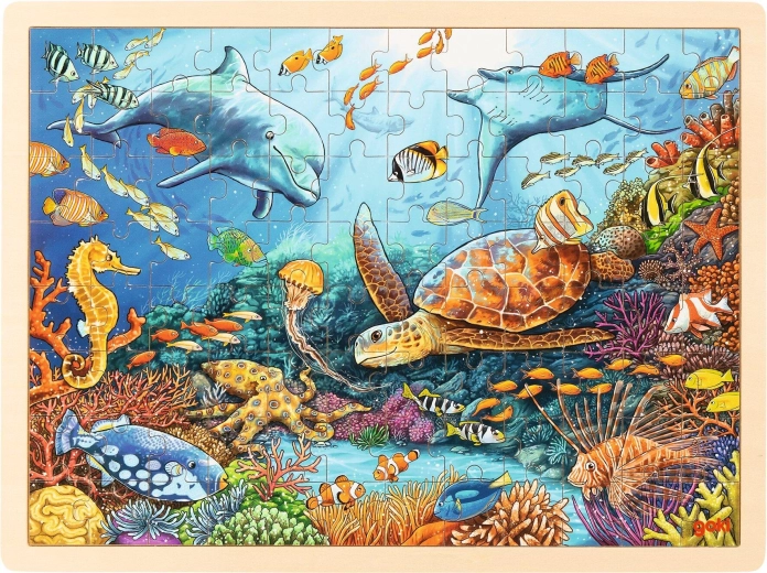 Wooden Puzzle Great Barrier Reef 96 Pieces Goki