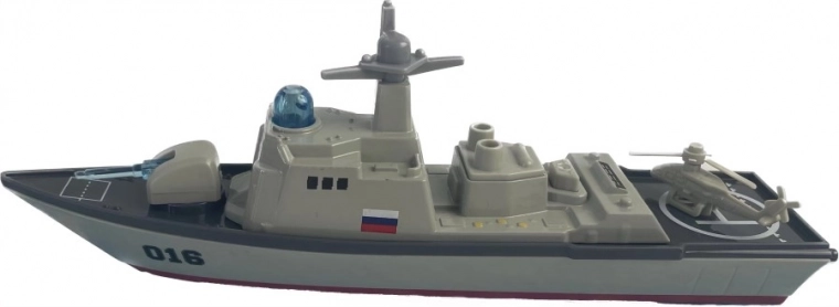 Bojna križarka s svetlobnimi in zvočnimi učinki – kovinski model ladje