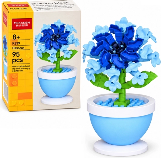 Komplet mini rože v lončku – hibiskus – 1 kos