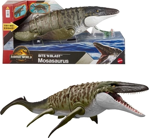 Jurassic World Mozasaurus z napadom z gobcem