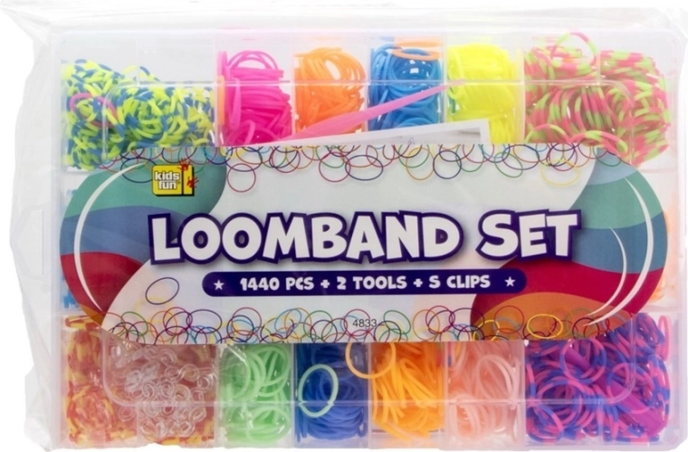 Komplet Loom gumic za pletenje zapestnic 1440 kosov v kovčku