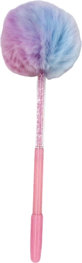 Kemični svinčnik z okrasnim cofkom 17 cm – 1 kos