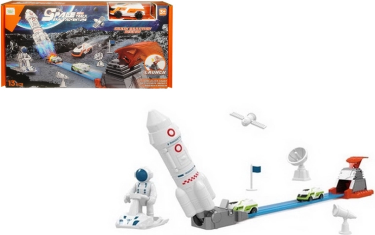 Izstrelitvena raketa in vesoljska postaja – gradbeni set za otroke