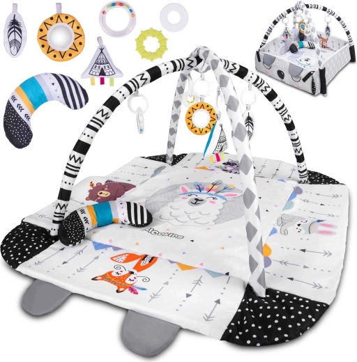 Interaktivna izobraževalna igralna podloga 110 × 100 cm RICOKIDS Boho 3v1