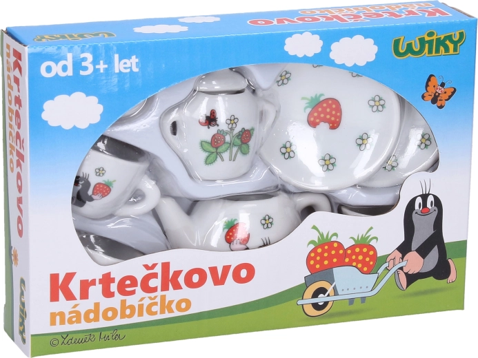 Porcelanasti čajni set KRTEK, 9 delov