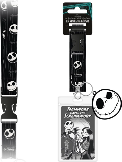 Vrvica za okoli vratu Nightmare Before Christmas s prozornim žepom