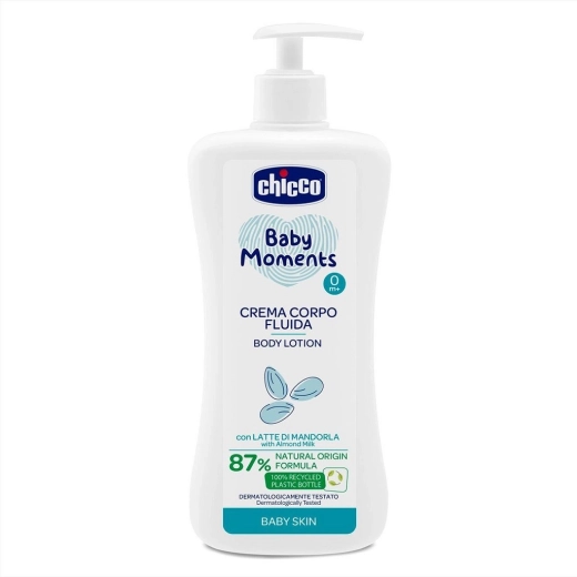 Telesno mandljevo mleko CHICCO Baby Moments 500 ml