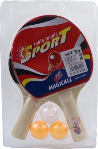 Namiznoteniški komplet z 2 loparjema in 3 žogicami