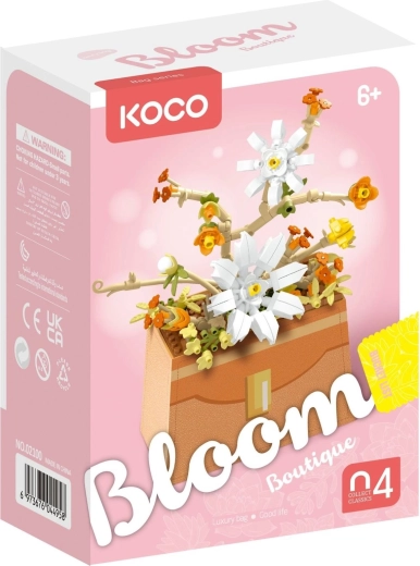 Mini KOCO building set Flower in a Handbag, 232 pieces