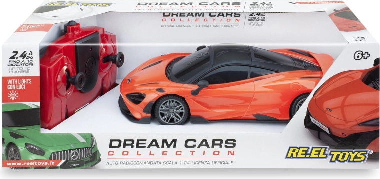 Športni avto McLaren 765LT na daljinsko upravljanje RC 1:24 oranžen 17 cm - 1 kos