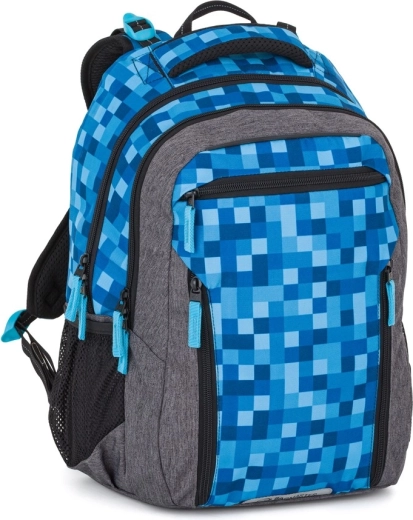 Bagmaster Porto 26 school backpack with dice pattern