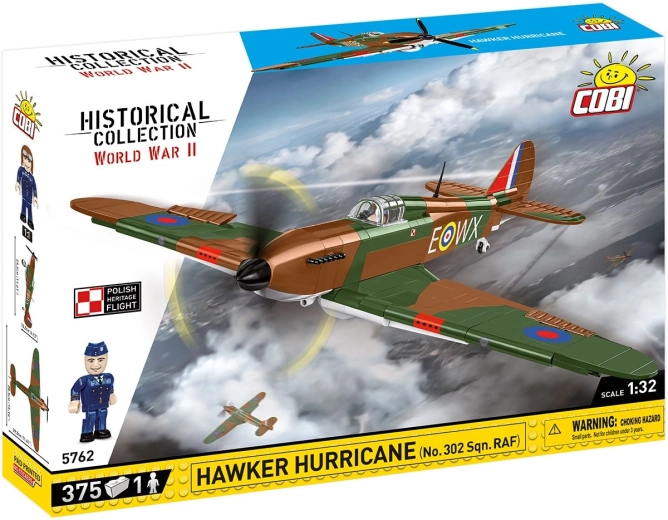 Cobi Hawker Hurricane No. 302 Sqn. RAF Building Set 1:32 (375 pieces)