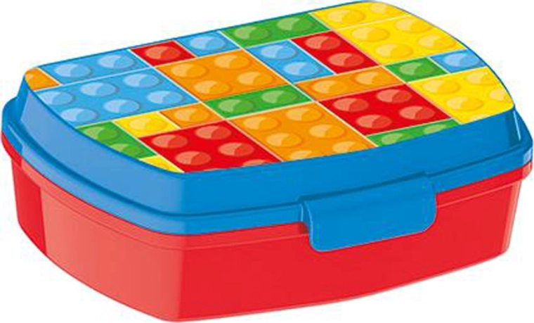 Plastična škatla za malico Kocke 17,5 × 14,5 × 6,5 cm