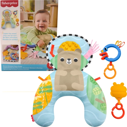 Fisher-Price senzorična blazinica za dojenčke z igračami za odkrivanje