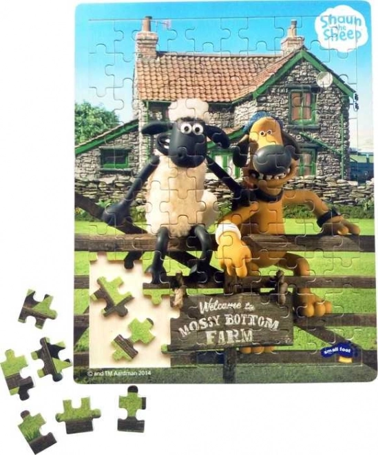 Small Foot Wooden Puzzle – Shaun the Sheep, 100 pieces