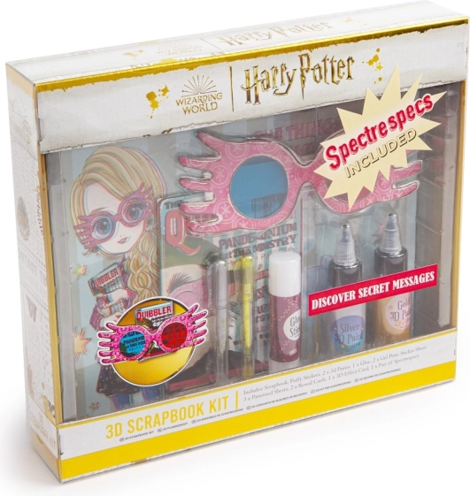 Komplet zvezka z obročki Harry Potter Luna Lovegood 3D