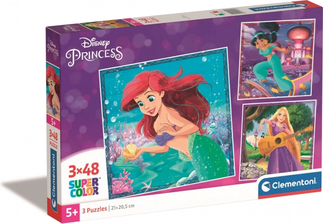 Puzzle DISNEY PRINCESS 3×48 koščkov – CLEMENTONI