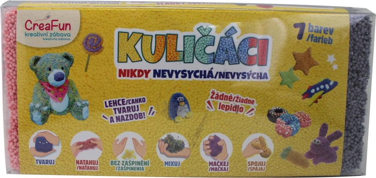 CreaFun kroglična masa – 7 barv