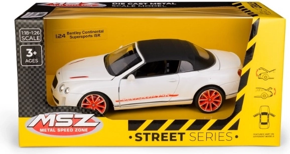 MSZ Bentley Continental Supersports ISR bel model avtomobila v merilu 1:24