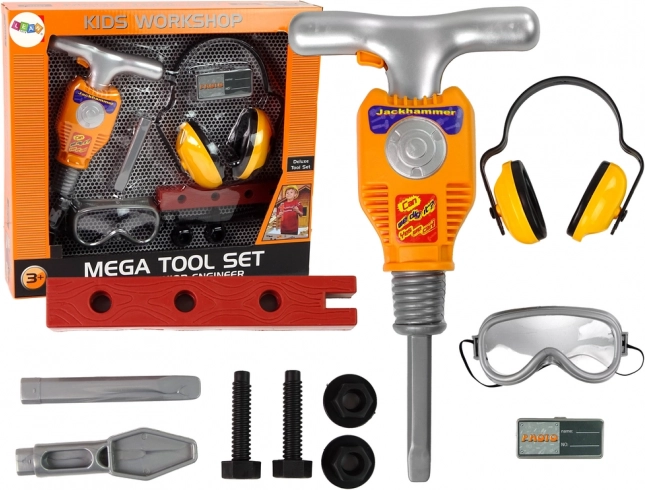 Komplet orodja za mojstre Pnevmatično kladivo Očala