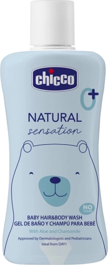 Chicco Natural Sensation pršni gel 2v1 za telo in lase z aloe vero in kamilico 200 ml